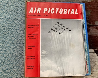 Magazine Bundle Air Pictorial 9 Issues 1960s Aviation Flight Aerodynamics Great Britain