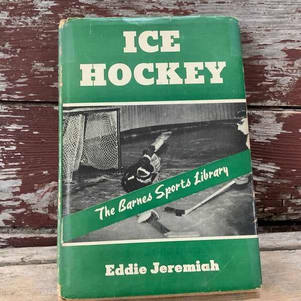 1942 First Edition Ice Hockey Eddie Jeremiah Barnes Sports Library Out of Print