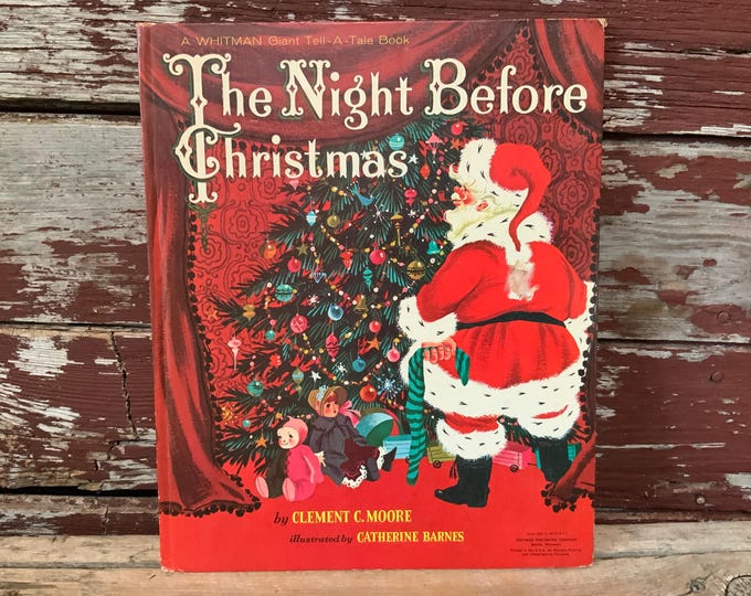 1960 the Night Before Christmas Classic Book Whitman Giant Tell-a Tale ...