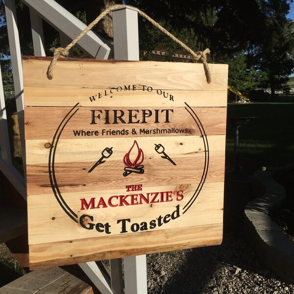 Engraved Fire Pits Etsy