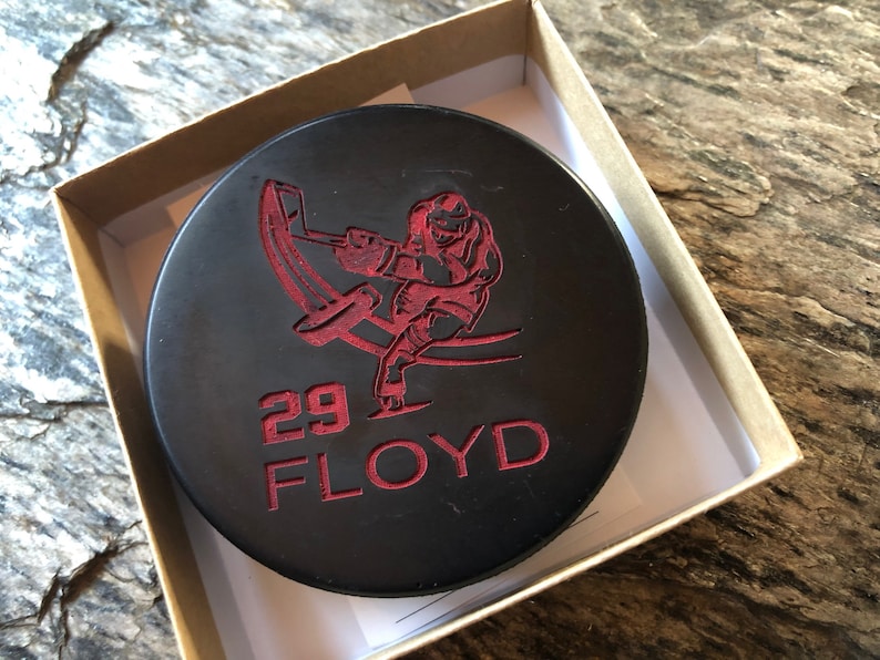 Hockey Puck, Engraved Hockey Puck, Personalized Hockey Gift