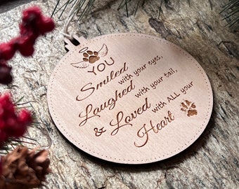 Christmas in Heaven, Christmas Ornament, Memorial Ornaments, Eco Friendly wooden engraved Christmas tree decor