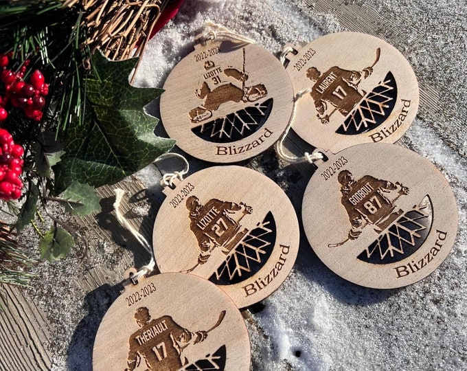 SPORTS ORNAMENTS: Personalized Team Gift, Customized Player and Coach Memorabilia