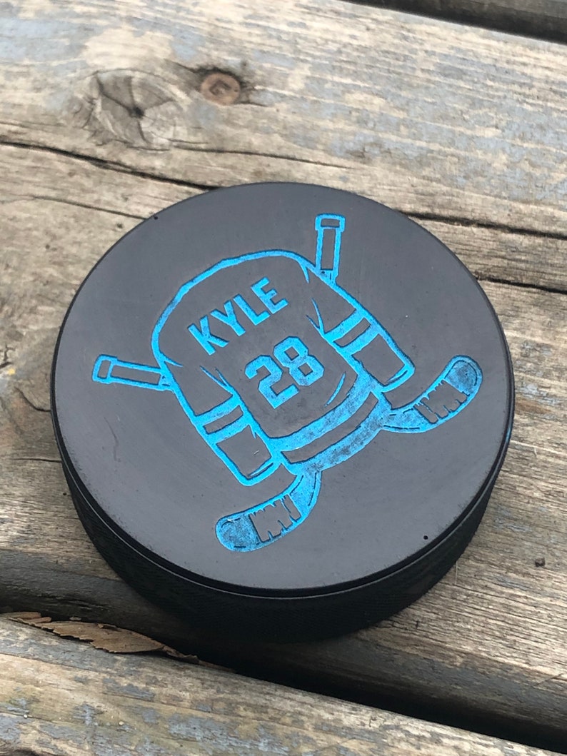 Hockey Puck, Engraved Hockey Puck, Personalized Hockey Gift