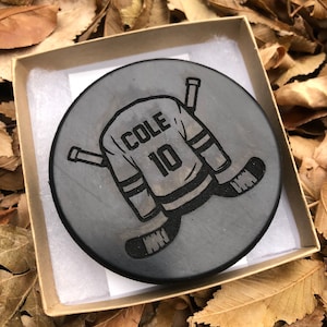 Hockey Puck, Engraved Hockey Puck, Personalized Hockey Gift