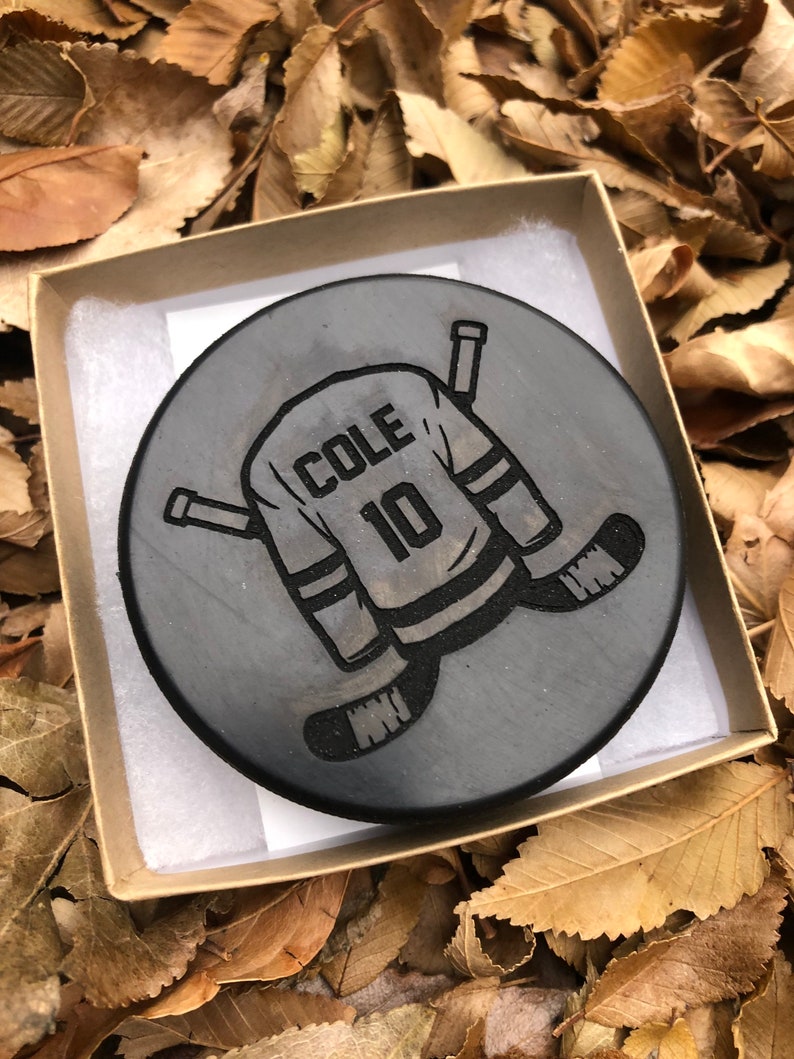 Hockey Puck, Engraved Hockey Puck, Personalized Hockey Gift