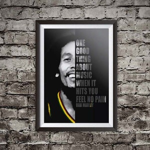 Bob Marley – Trenchtown Rock, obra de arte imprimible, descarga digital instantánea, letras inspiradoras, decoración de pared para el hogar, decoración de cafeterías
