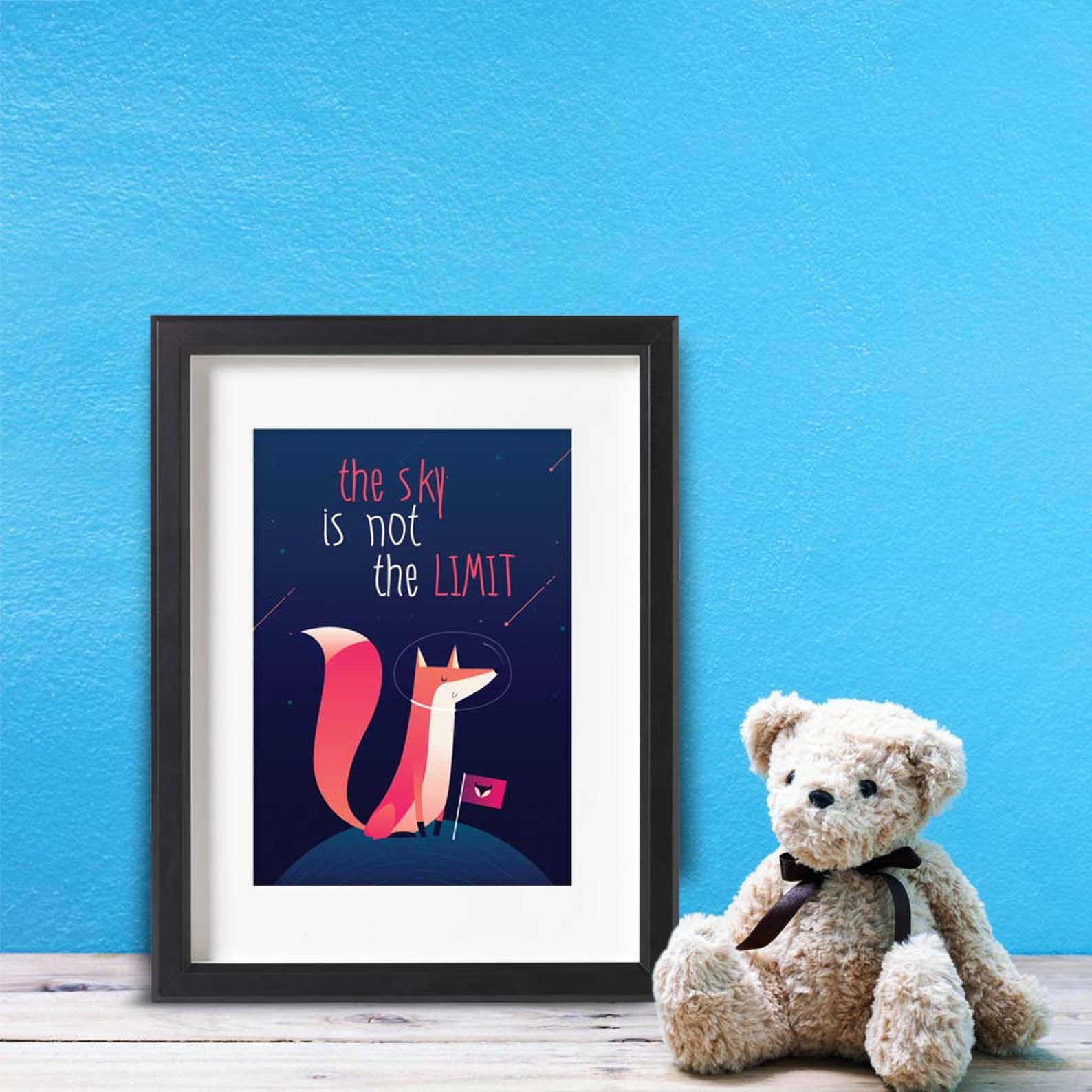 The Sky is Not the Limit Print Nursery Art Instant Download - Etsy