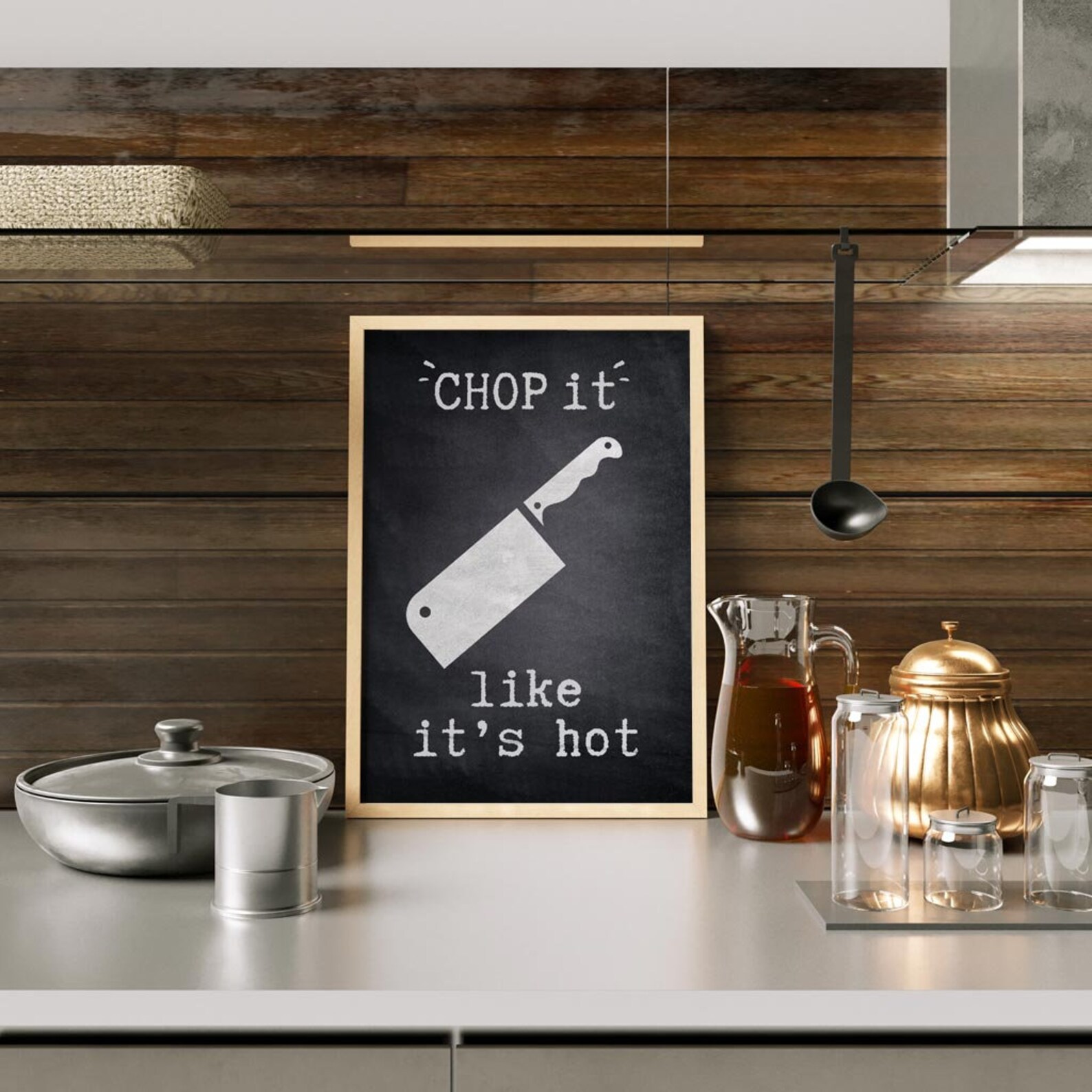 Chop It Like It's Hot Printable Artwork, Instant Digital Download ...