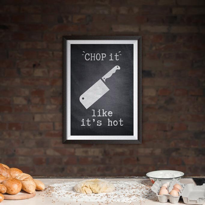 Chop It Like It's Hot Printable Artwork, Instant Digital Download ...