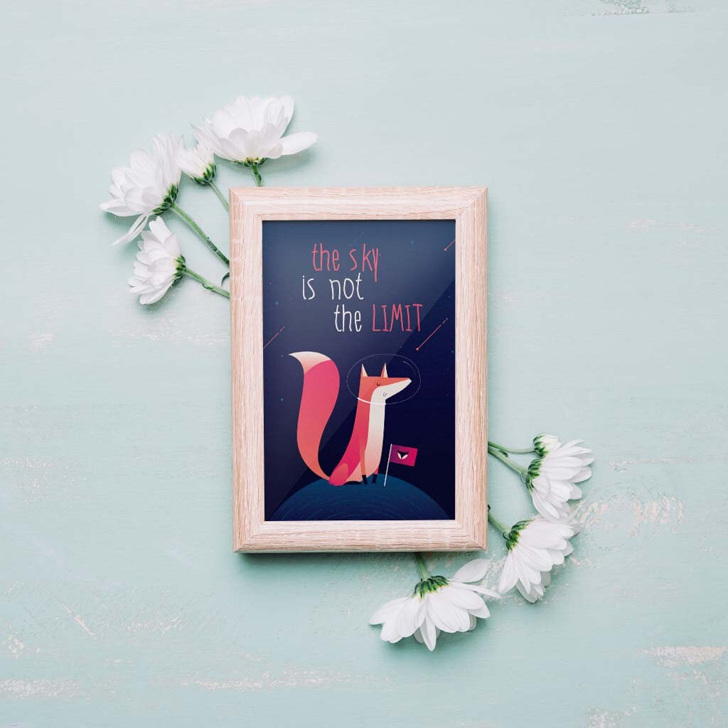 The Sky is Not the Limit Print Nursery Art Instant Download - Etsy
