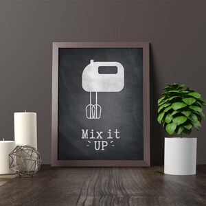 Mix It up Printable Artwork, Instant Digital Download, Kitchen Art ...