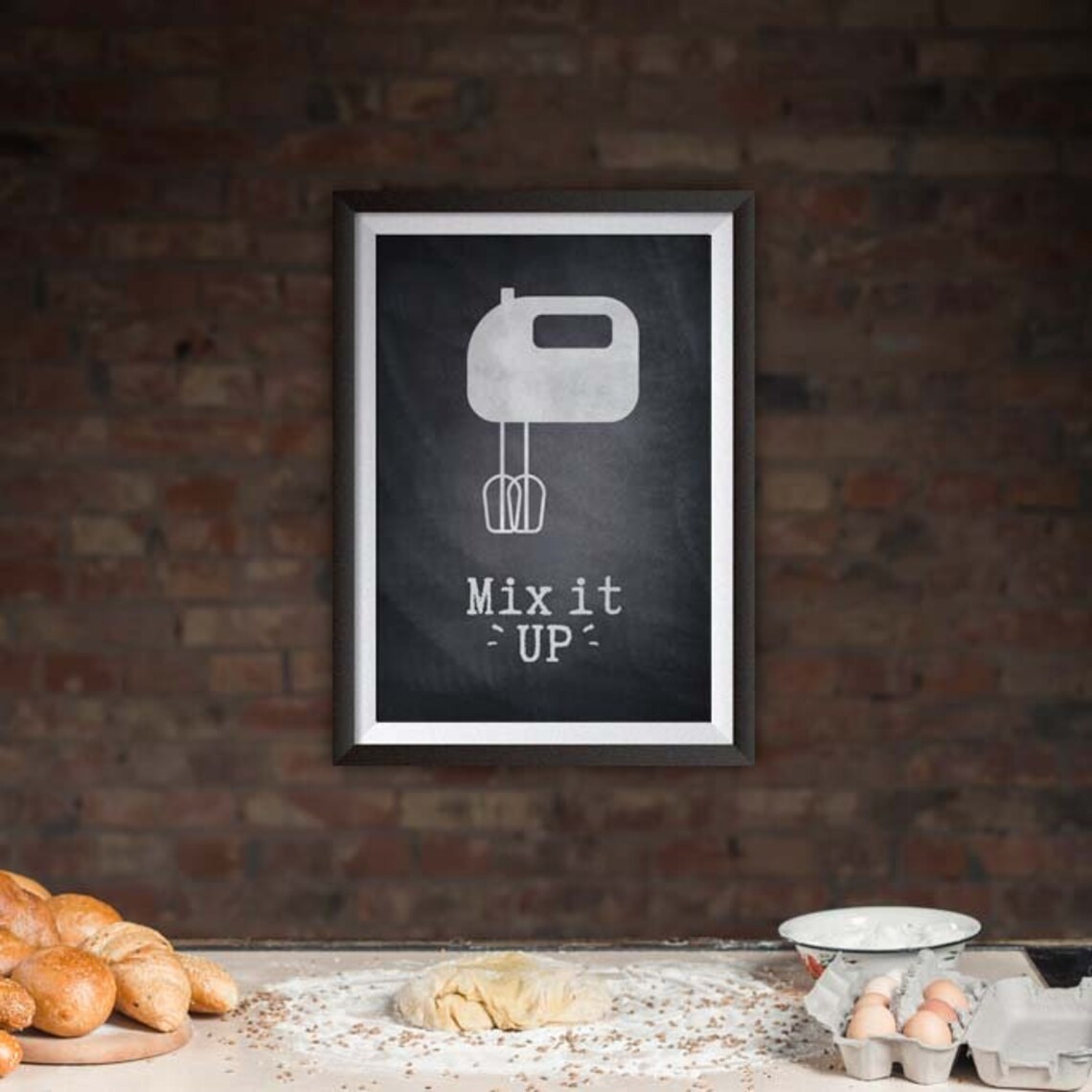 Mix It up Printable Artwork, Instant Digital Download, Kitchen Art ...
