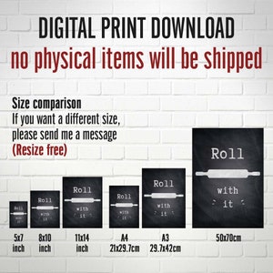 Roll With It Printable Artwork Instant Digital Download - Etsy