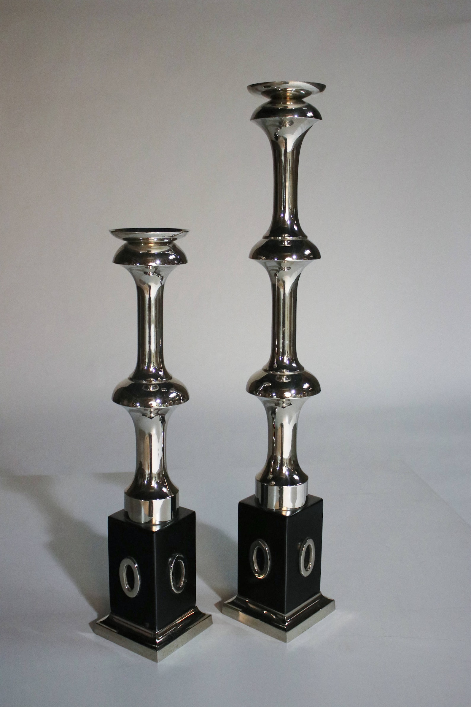 Global Views Nickel Candle Holders Etsy Singapore