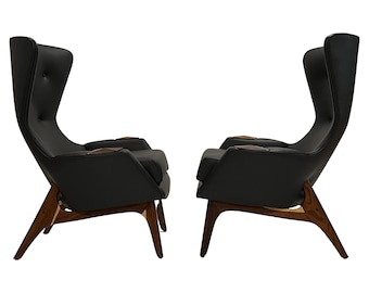 Adrian Pearsall Wing Chairs Model 2231-C, Pair