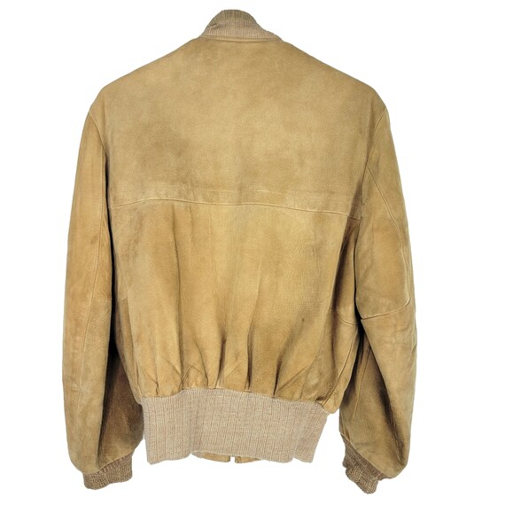 Vintage 70s Cresco Suede Leather Zip Up Jacket Si… - image 3