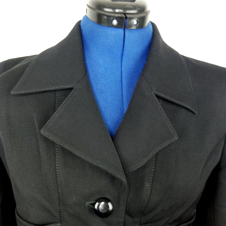 Vintage 90s Emanuel Ungaro Parallele Paris Button Front Jacket Made in Italy Size 6 image 4