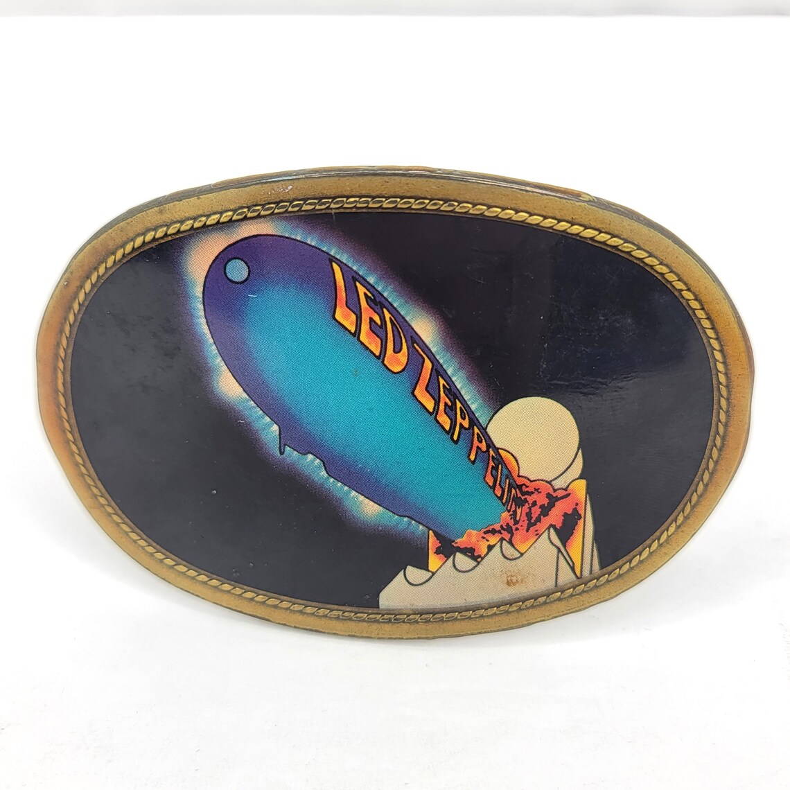 Vintage 1977 Led Zeppelin Enamel Belt Buckle Pacifica MFG Etsy