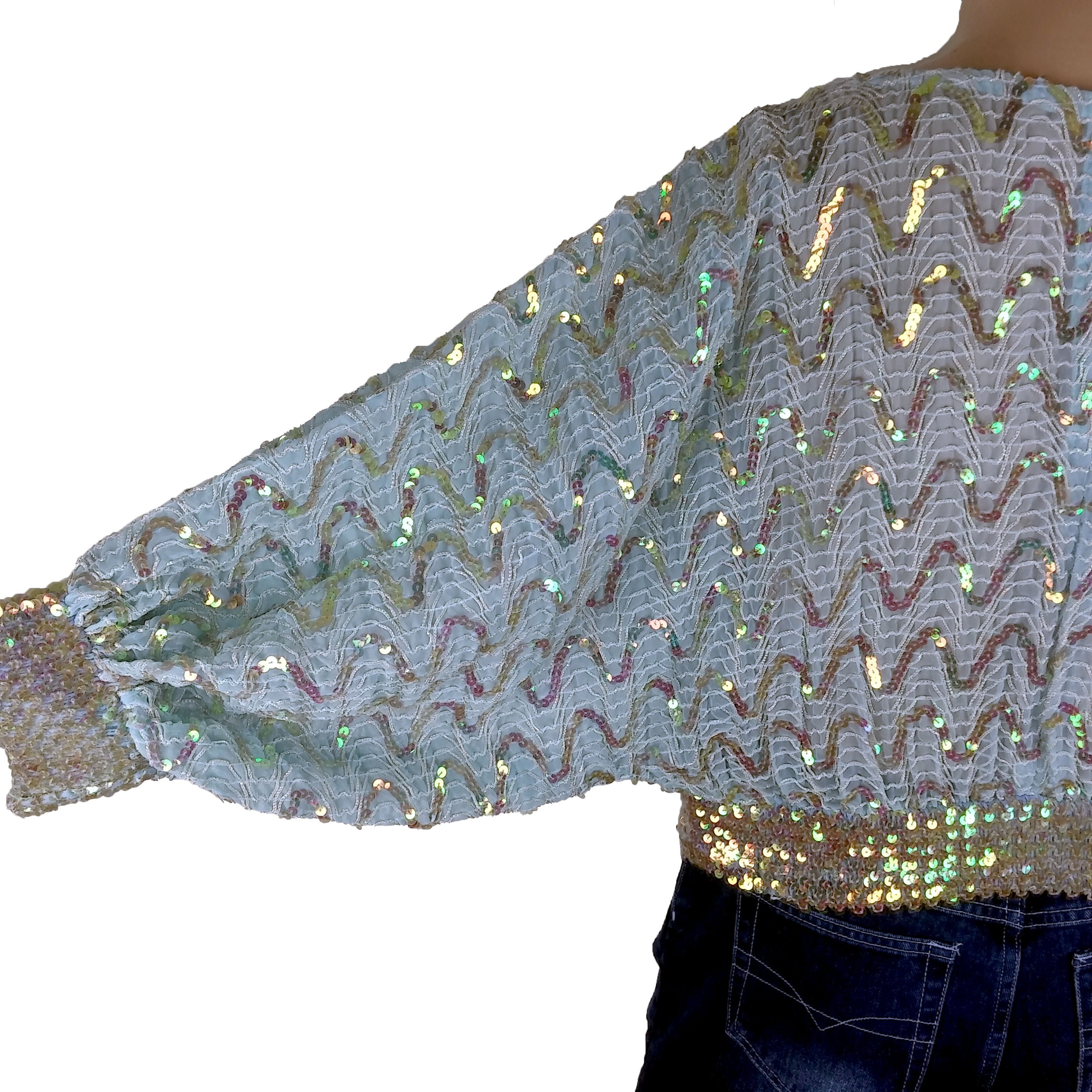 Darted Sleeve Dolman Wedge - Black main image 1