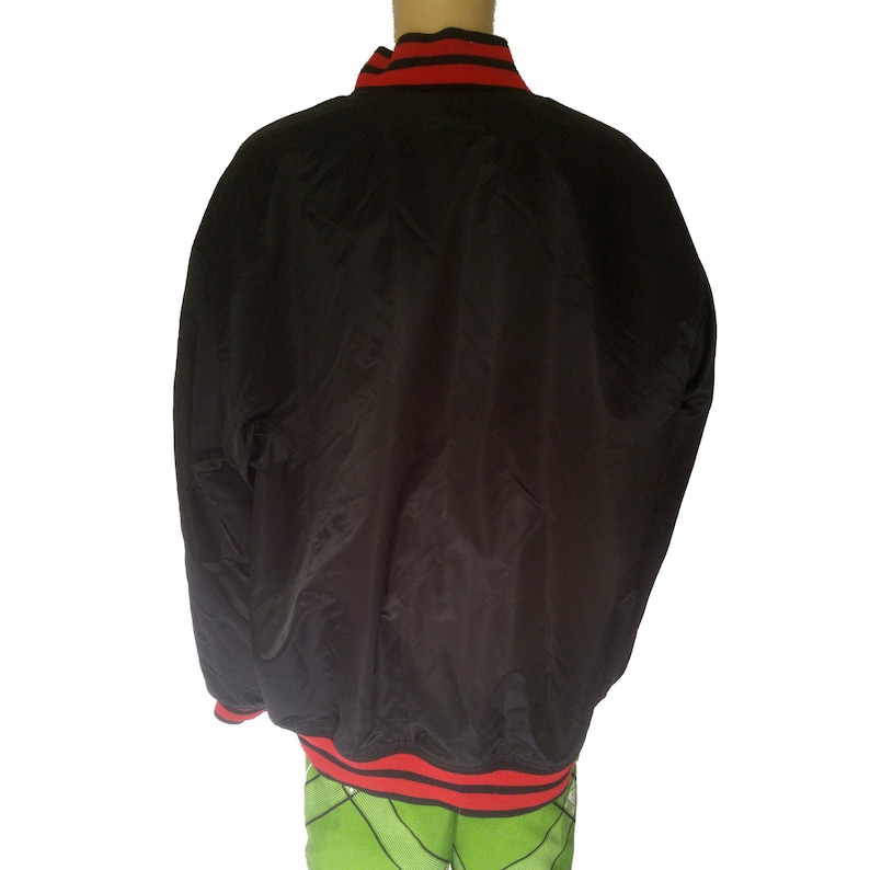 Stall /& Dean Mens Harvard Varsity Jacket 4XL Crimson Black Red Spell Out Ivy League Bomber