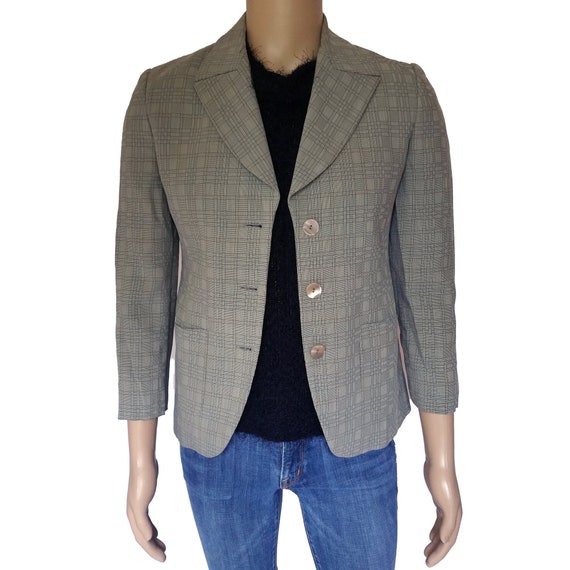 Vintage 80s Emporio Armani Womens Blazer Jacket Sz 6 M 42IT