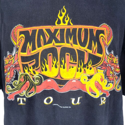 Vintage 2000 Motley Crue Megadeth Maximum Rock Tour T Shirt Size XL shops True Vintage