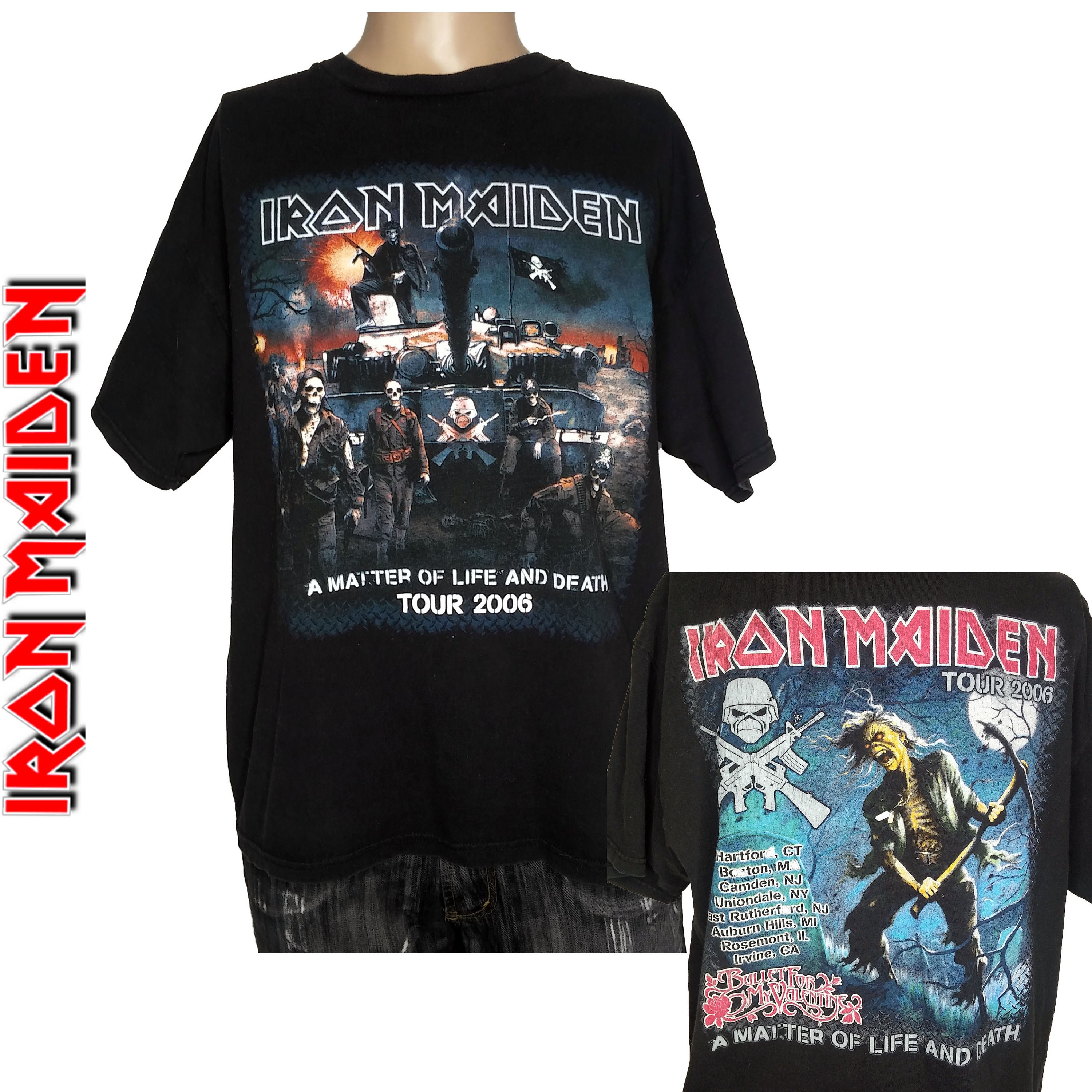 Iron maiden matter of life and death t shirt Clearance