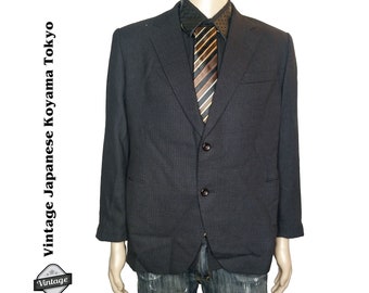 Vintage Koyama Toyko Windowpane 2 Button Blazer