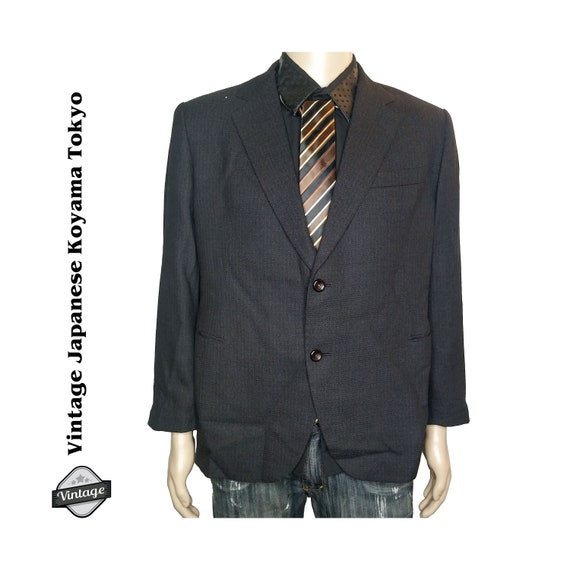 Vintage Koyama Toyko Windowpane 2 Button Blazer