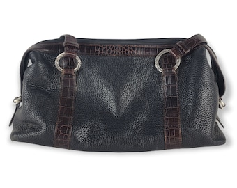 Vintage Brighton Pebbled Leather Shoulder Bag Purse