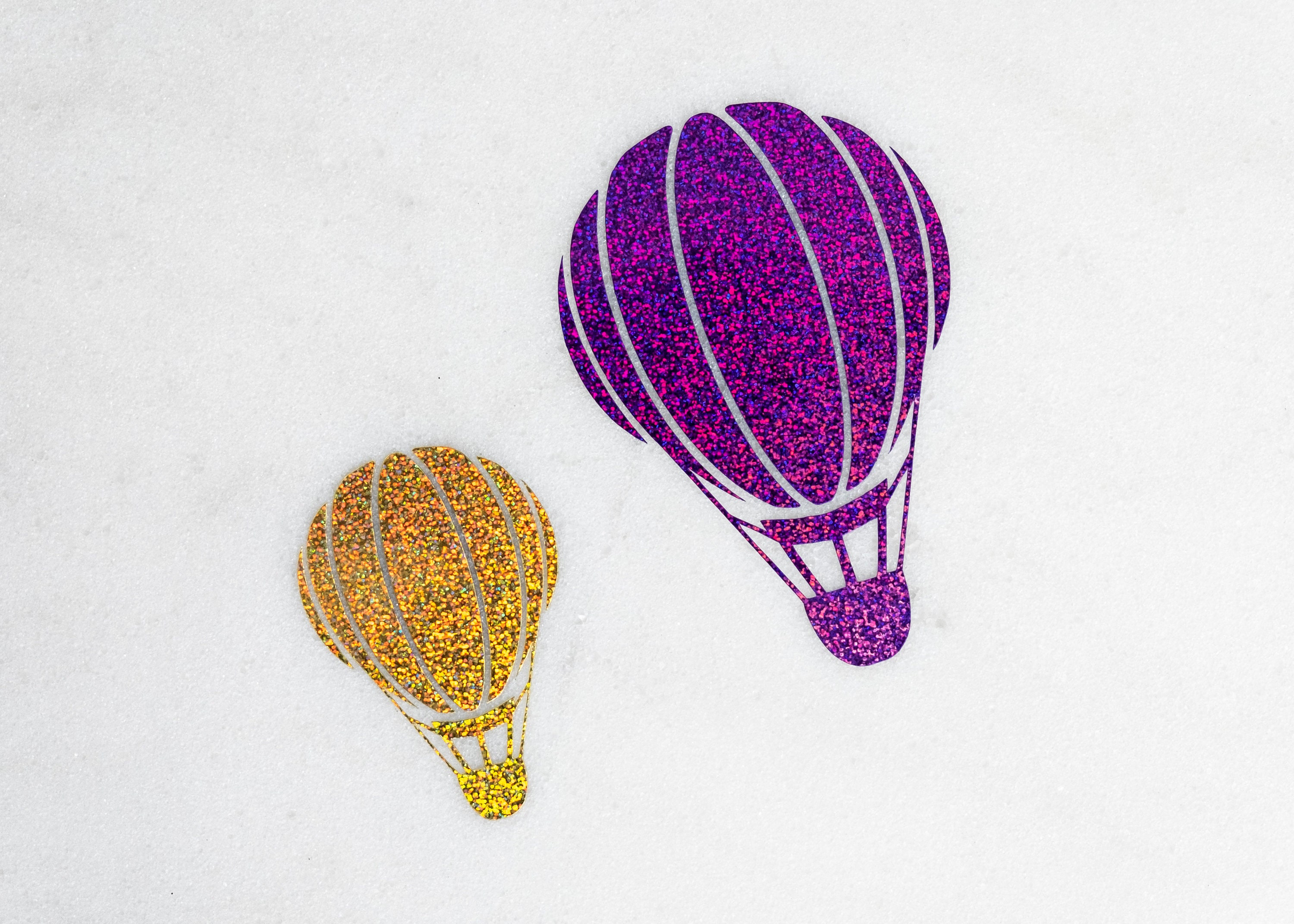 Hot Air Balloon Vinyl Sticker Decal in Holographic/glitter Colours - Etsy