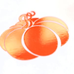 Pompoensticker / vinylsticker in spiegeloranje kleur, perfect voor auto, laptop, muur, Halloween-pompoen