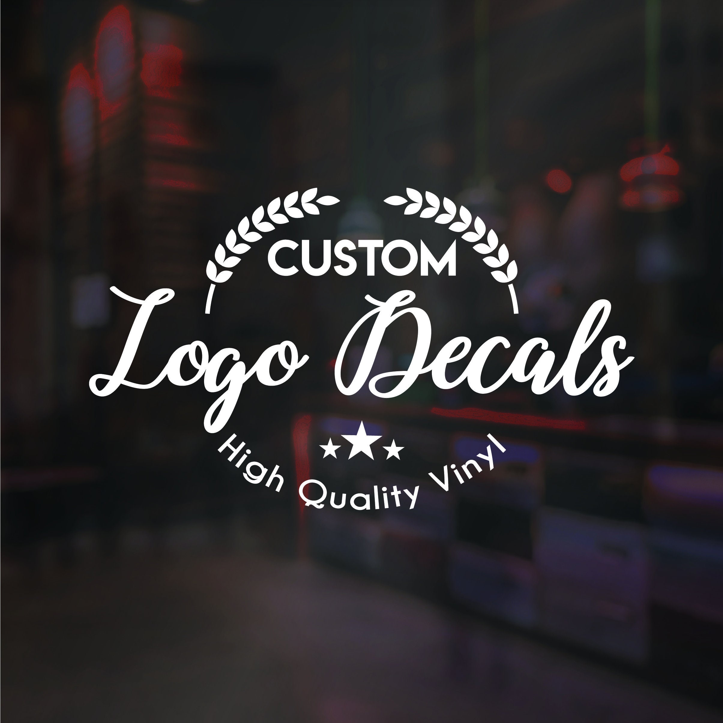 Custom Logo Decal / Business Logo Vinyl Cut / Personalised Etsy
