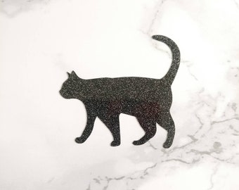 Cat Vinyl Sticker Decal in Glitter/Holographic vinyl