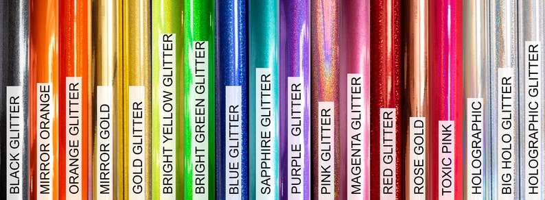 Personalized Glitter Vinyl Name Decal: Holographic Stickers image 2