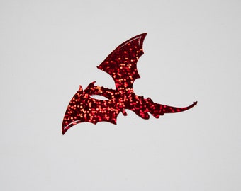 Glitter Dragon Vinyl Decal: Holographic Car Laptop Sticker