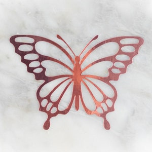 Rose Gold Schmetterling Aufkleber / Rose Gold Butterfly Decal