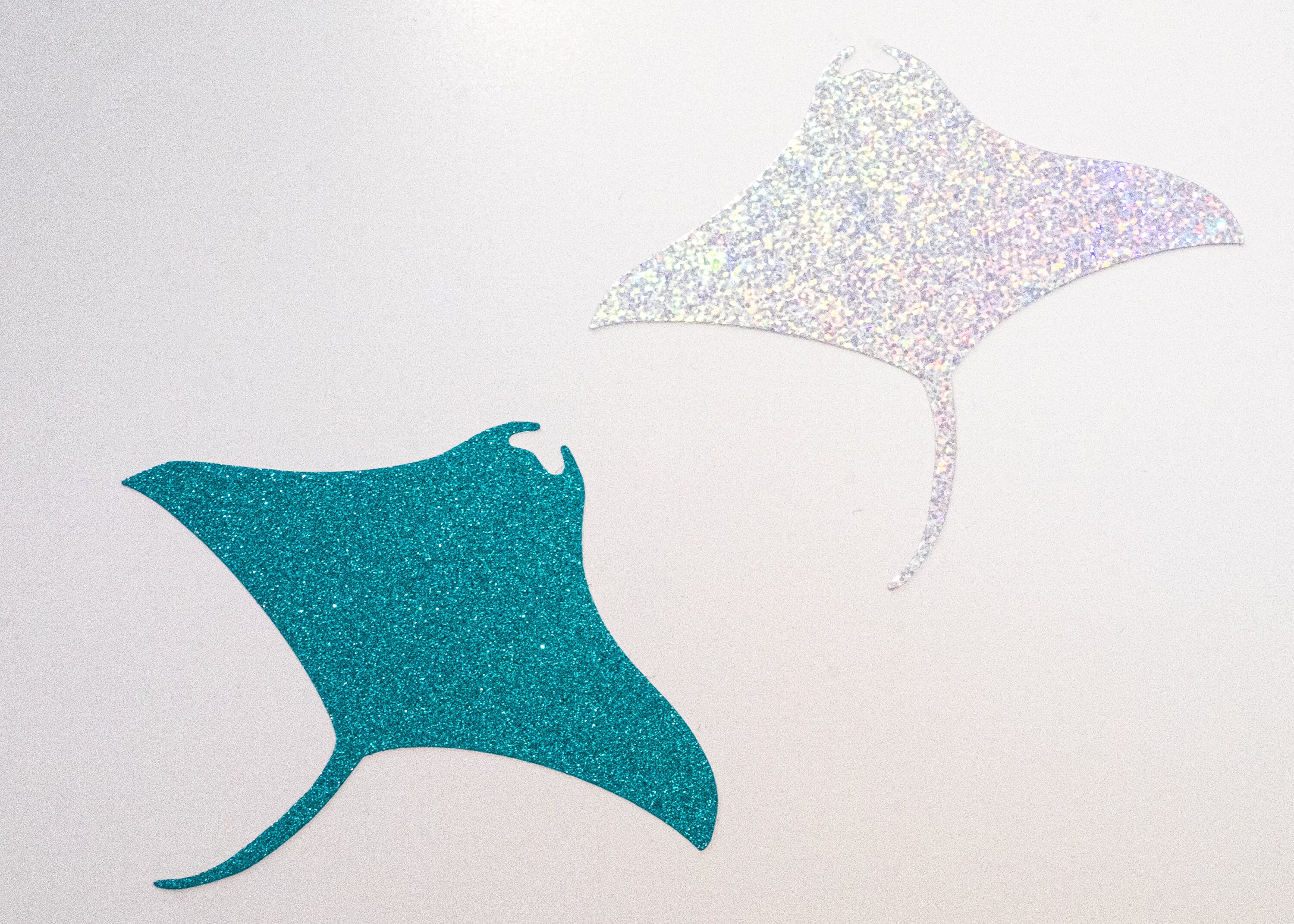 Stingray Vinyl Car Laptop Sticker in Holographic Glitter Colour Sea Ray ...