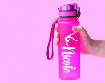 Personalized Gymnast Vinyl Decal: Custom Name, Water Bottle Sticker