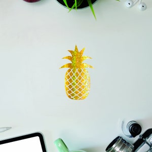 Pineapple Vinyl Decal in Holographic Glitter
