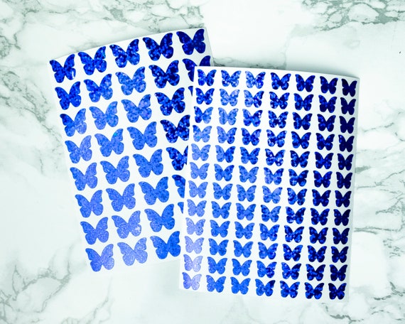 Holographic Butterfly Sticker Sheet: Planner Stickers, Envelope Seals