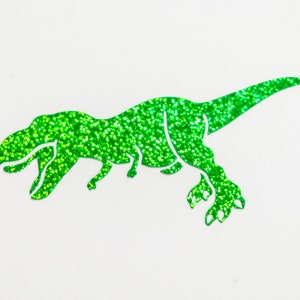 Tyrannosaurus rex Vinyl Decal / Dinosaur Vinyl Sticker in Holographic/Glitter colour T-rex