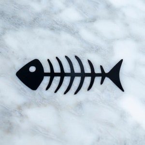 Fischgräte Vinyl Aufkleber / Schwarz Fischgräte Vinyl Aufkleber / Fischgräte Aufkleber / Auto Aufkleber / Laptop Aufkleber