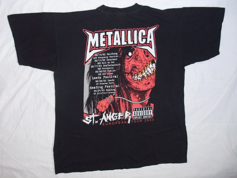metallica st anger t shirt