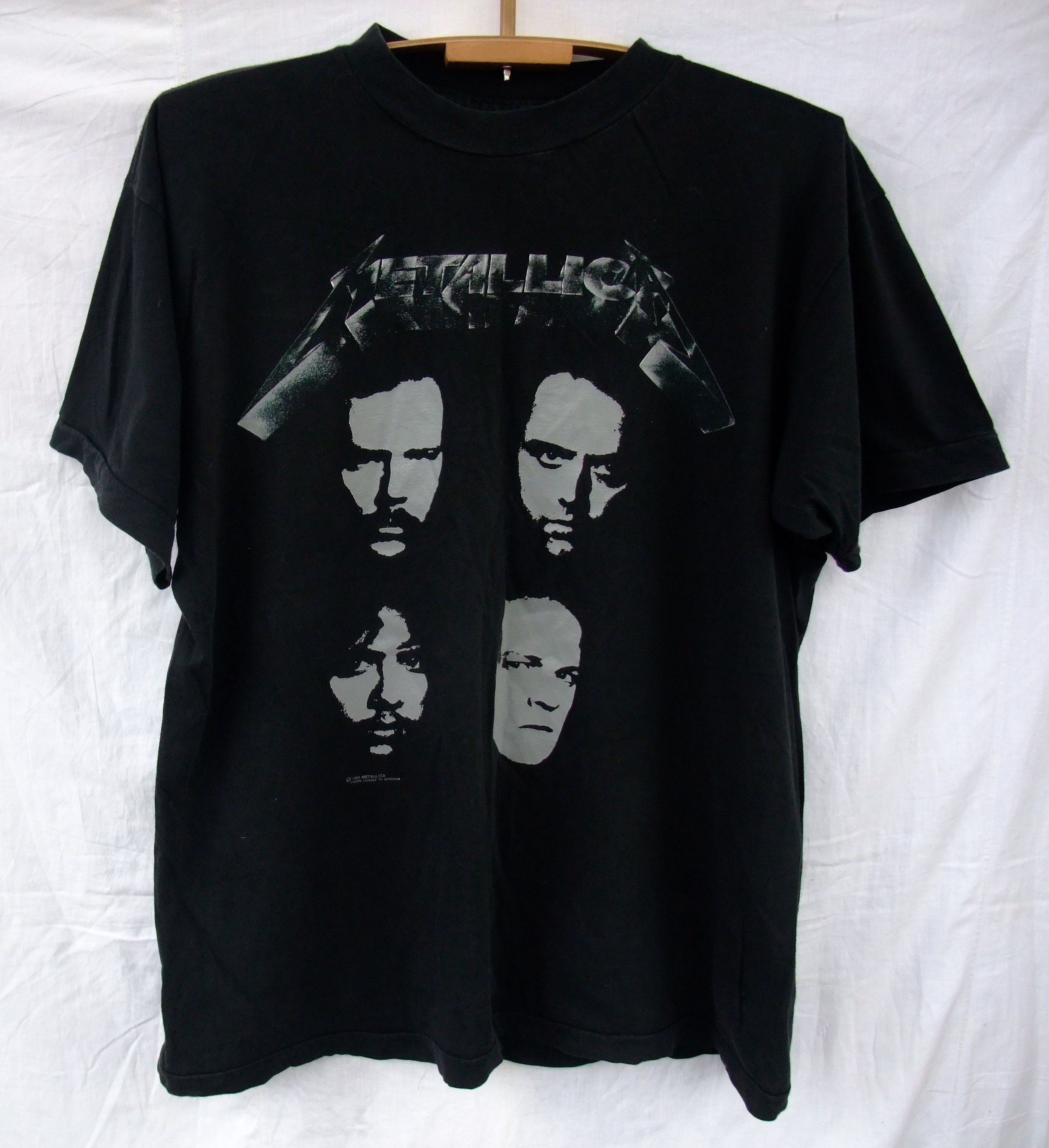 forbedre Poleret skovl Shirt Vtg Metallica Black Album 1991 Tour European Concert - Etsy