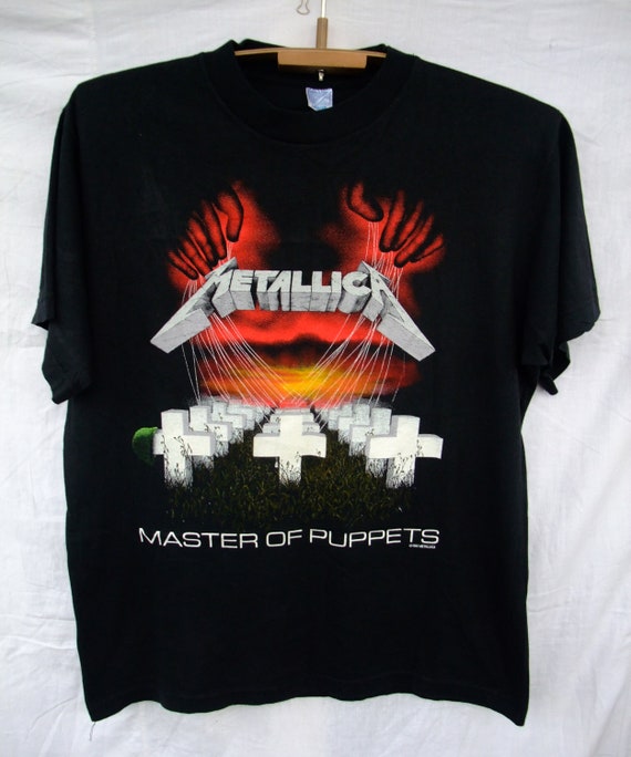 Free Shipping Metallica Master of Puppets 1987 Shirt Concert Tour