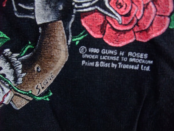 t-shirt Guns N Roses "Heart" 1990 Trontex shirt l… - image 4