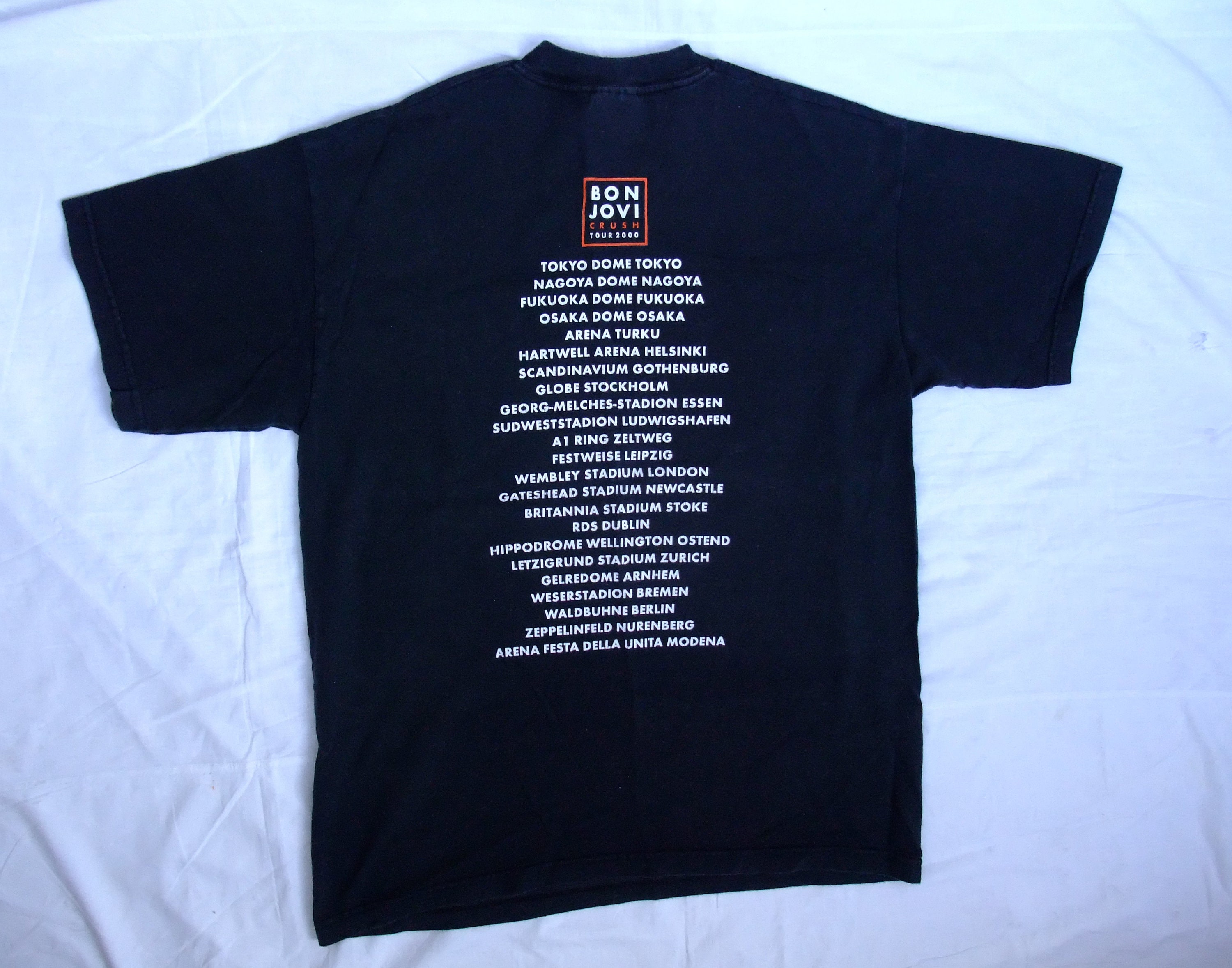 Shirt Bon Jovi Crush Tour 2001 Medium Tshirt Tour Concert Bryan