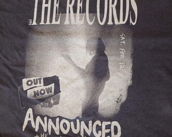 The Records Band T-Shirt Vintage Style Graphic Tee Indie Rock Music Shirt  Size S